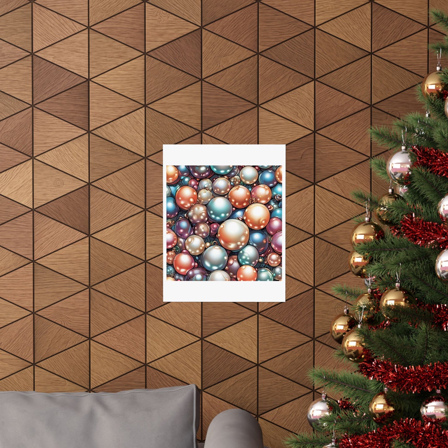 Glossy Orb Marble Abstract Gift Art Poster