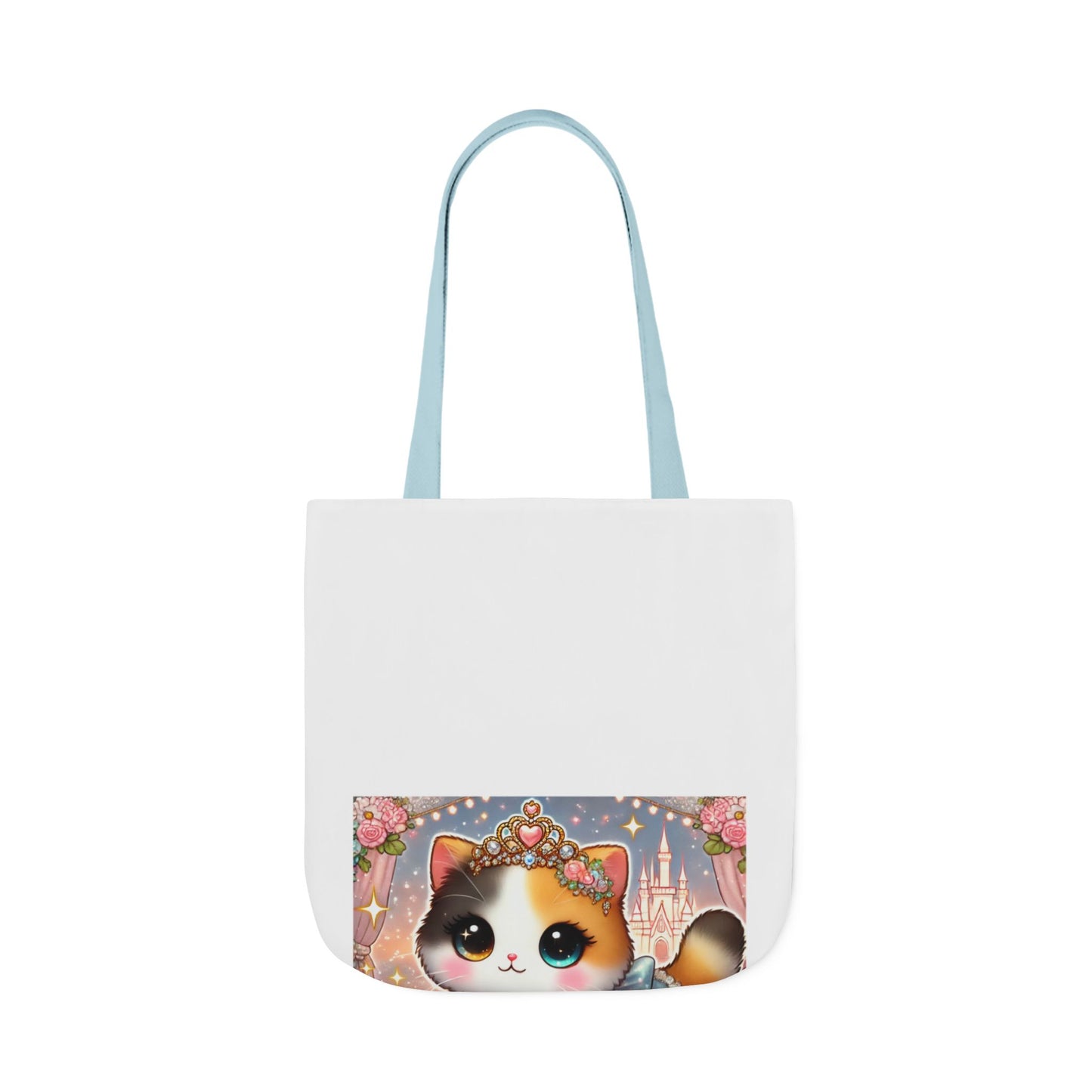 Pastel Princess Calico Cat Fantasy Canvas Tote Bag