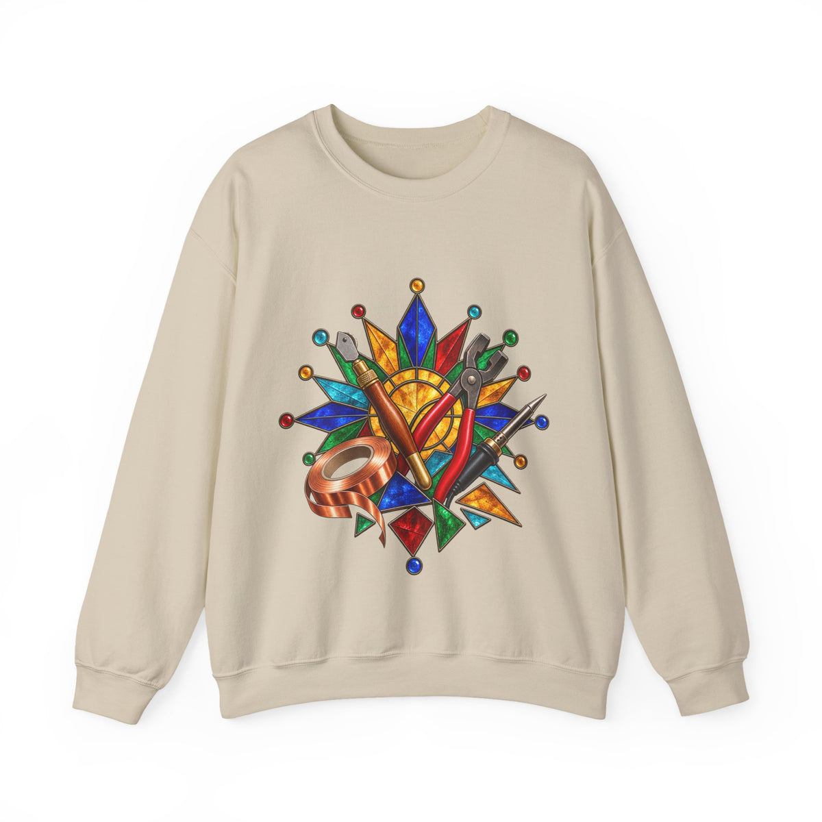 Stained Glass Workshop Tools Sweatshirt