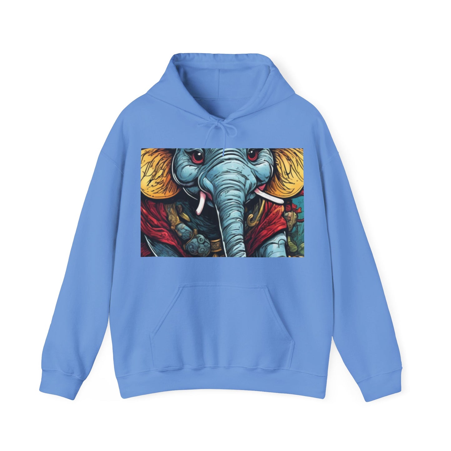 Colorful Elephant Garden Parade Wildlife Animal Art Hoodie