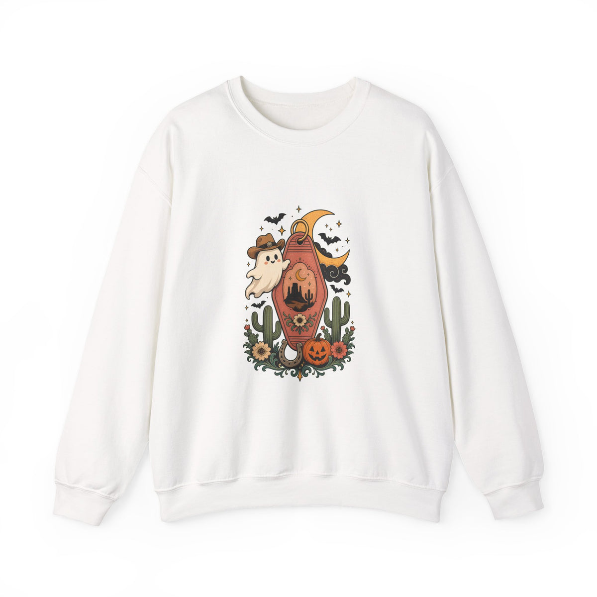 Haunted Desert Keytag Ghost Halloween Sweatshirt