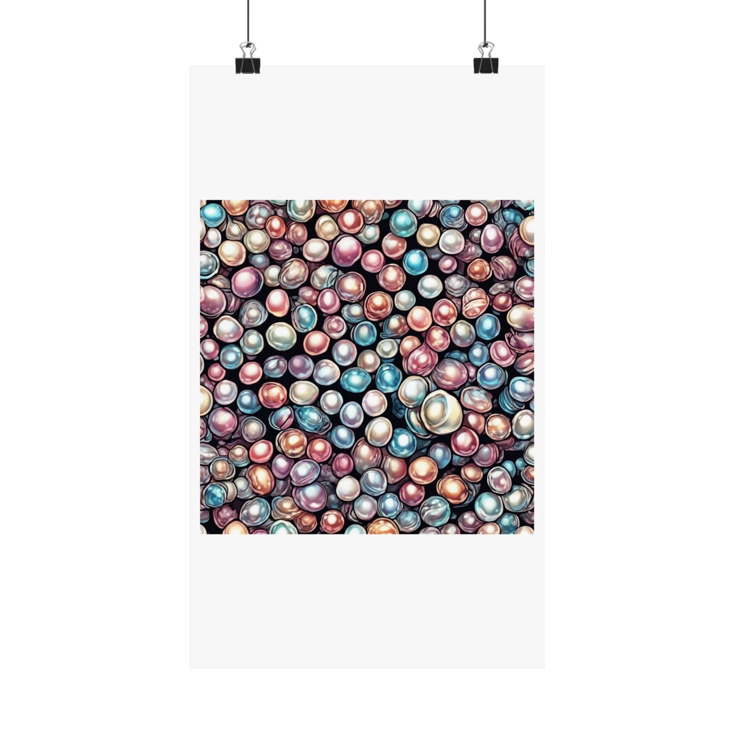 Pearl Bubble Pattern Abstract Gift Art Poster