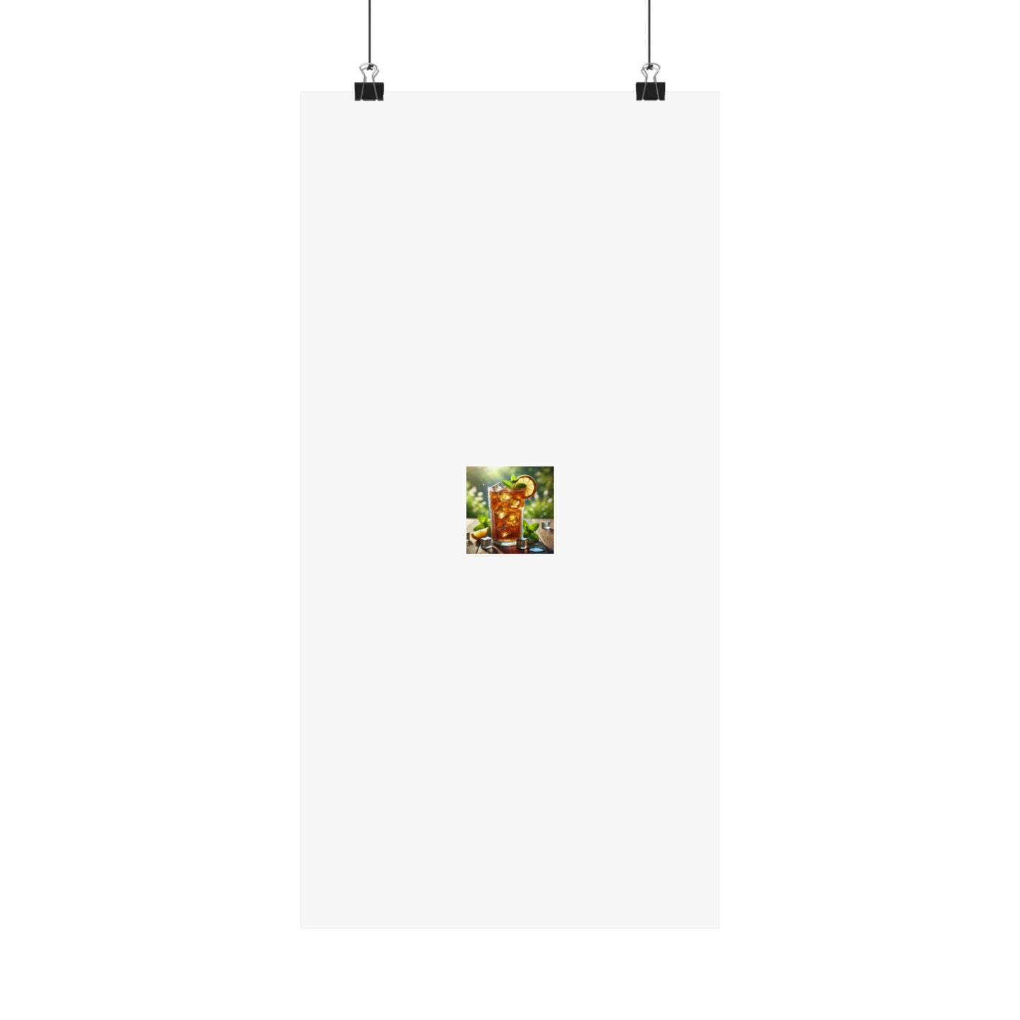 Sunlit Iced Tea Lemon Mint Kitchen Summer Drink Poster