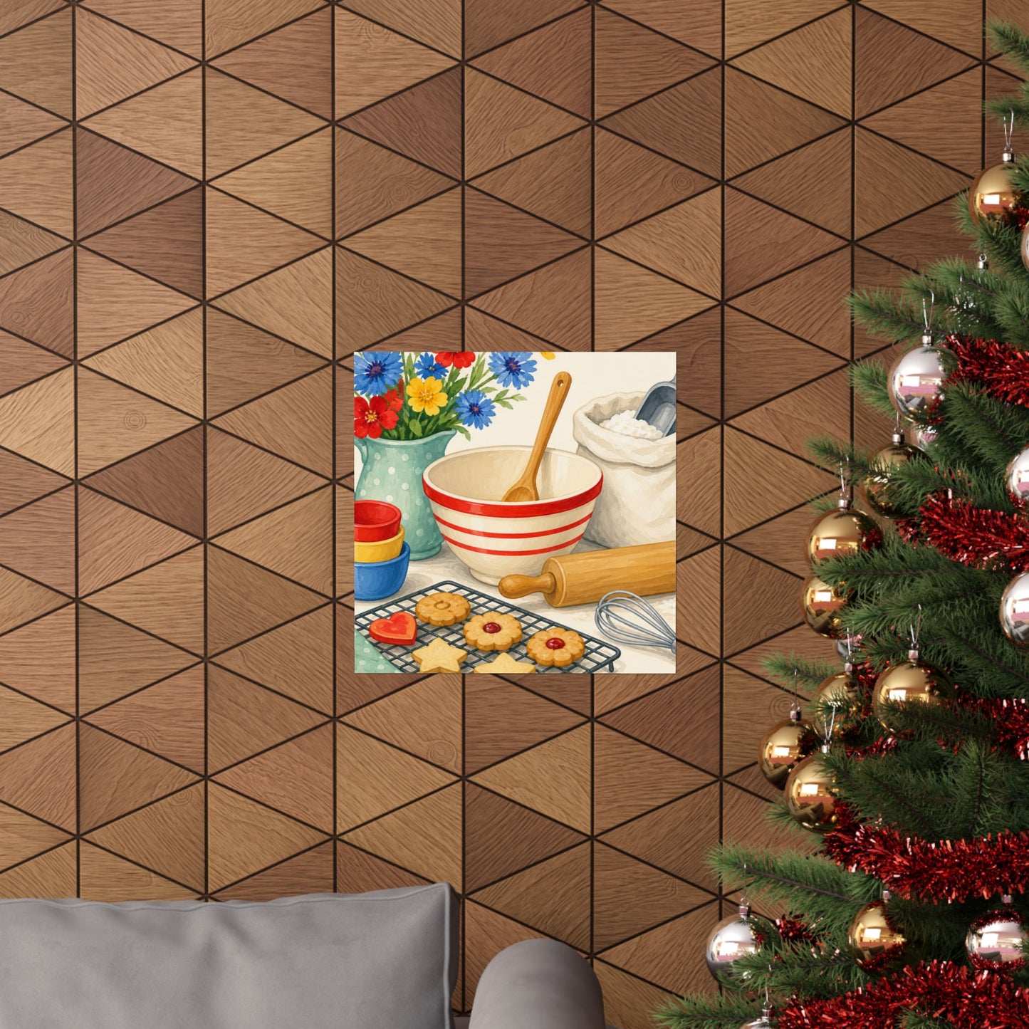 Cheerful Home Baking Hobby Poster