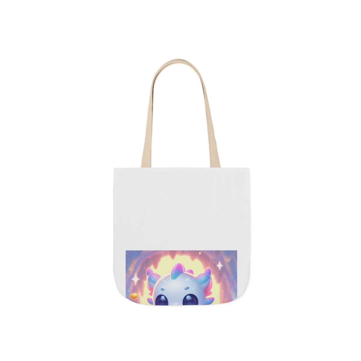 Pastel Treasure Dragon Kawaii Fantasy Canvas Tote Bag