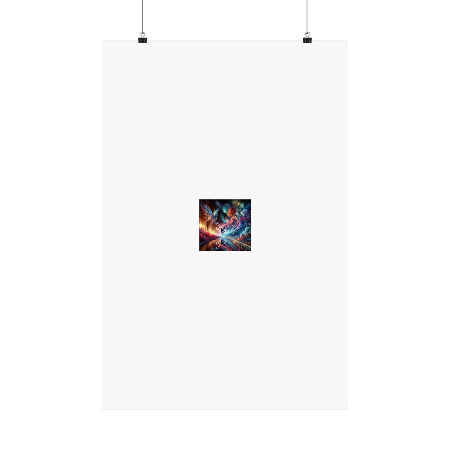 Cosmic Aurora Dancer Dreamscape Celestial Dance Poster