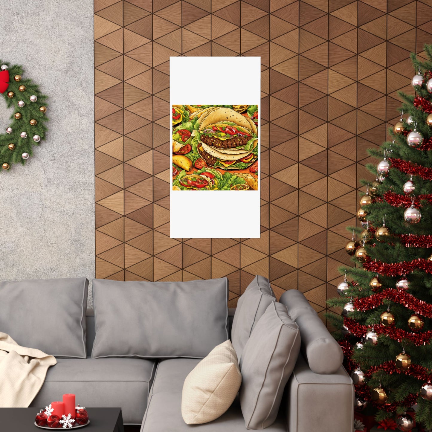 Stacked Taco Fiesta Foodie Gift Art Poster