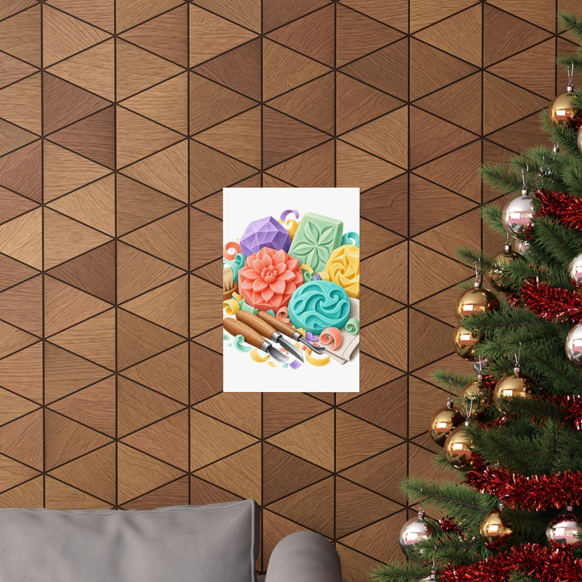 Colorful Soap Carving Workshop Poster