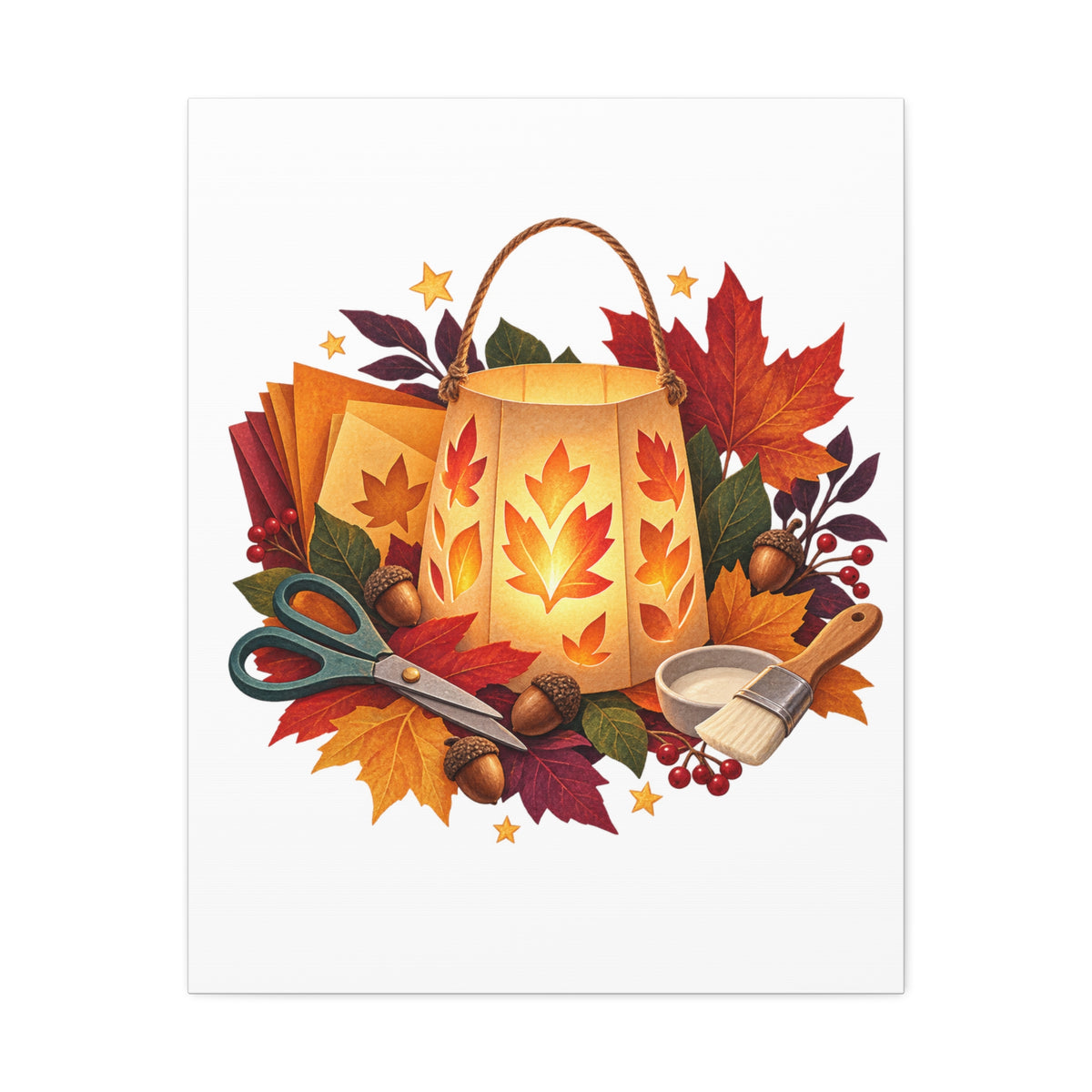 Autumn Lantern Making Workshop Canvas