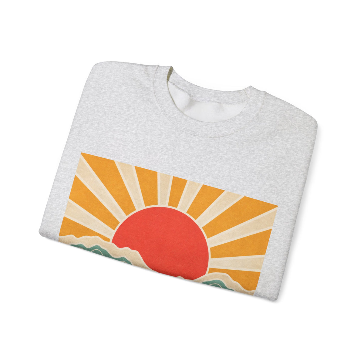 Topographic Sunrise Modern Outdoor Art Sweatshirt