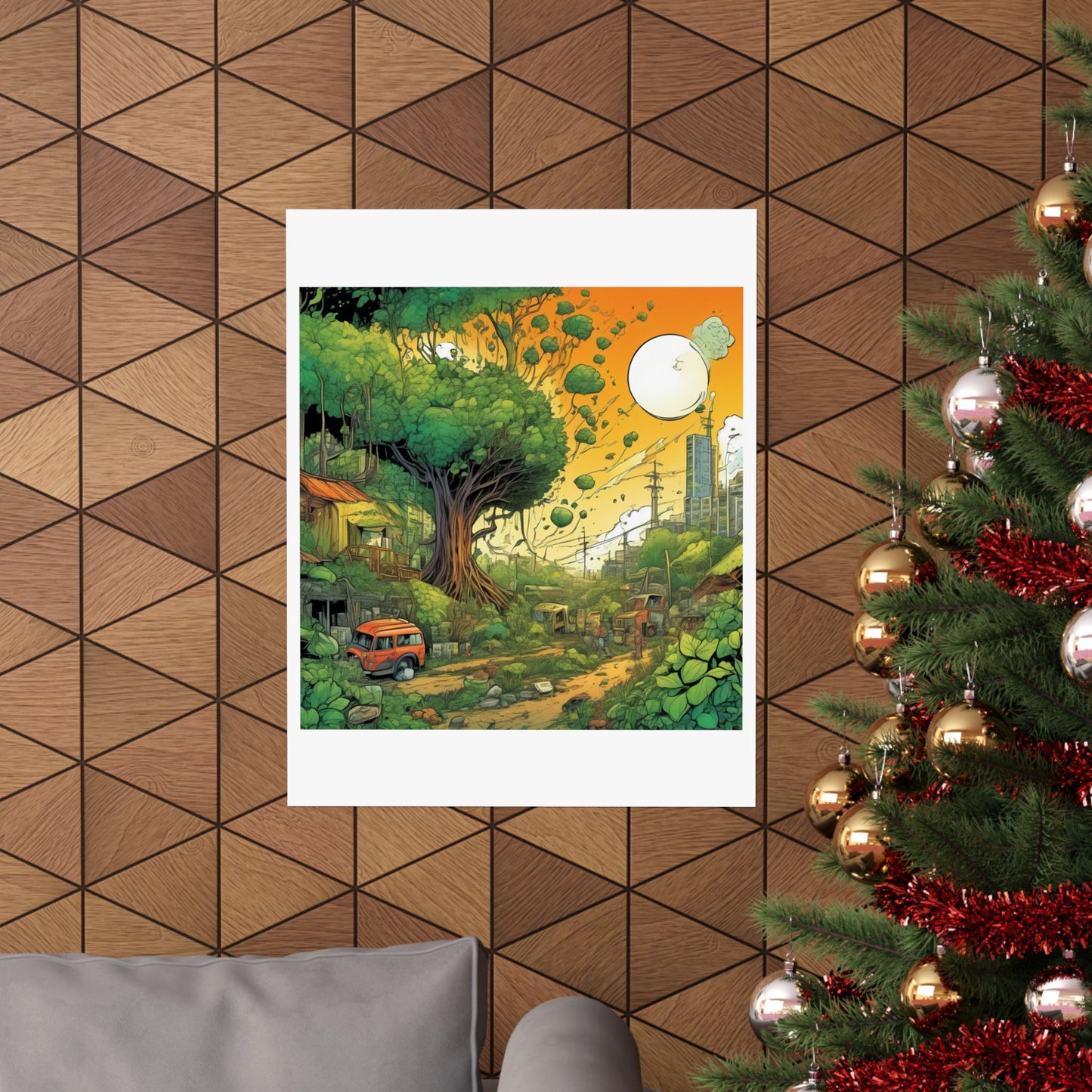 Cottage Road Landscape Nature Gift Art Poster