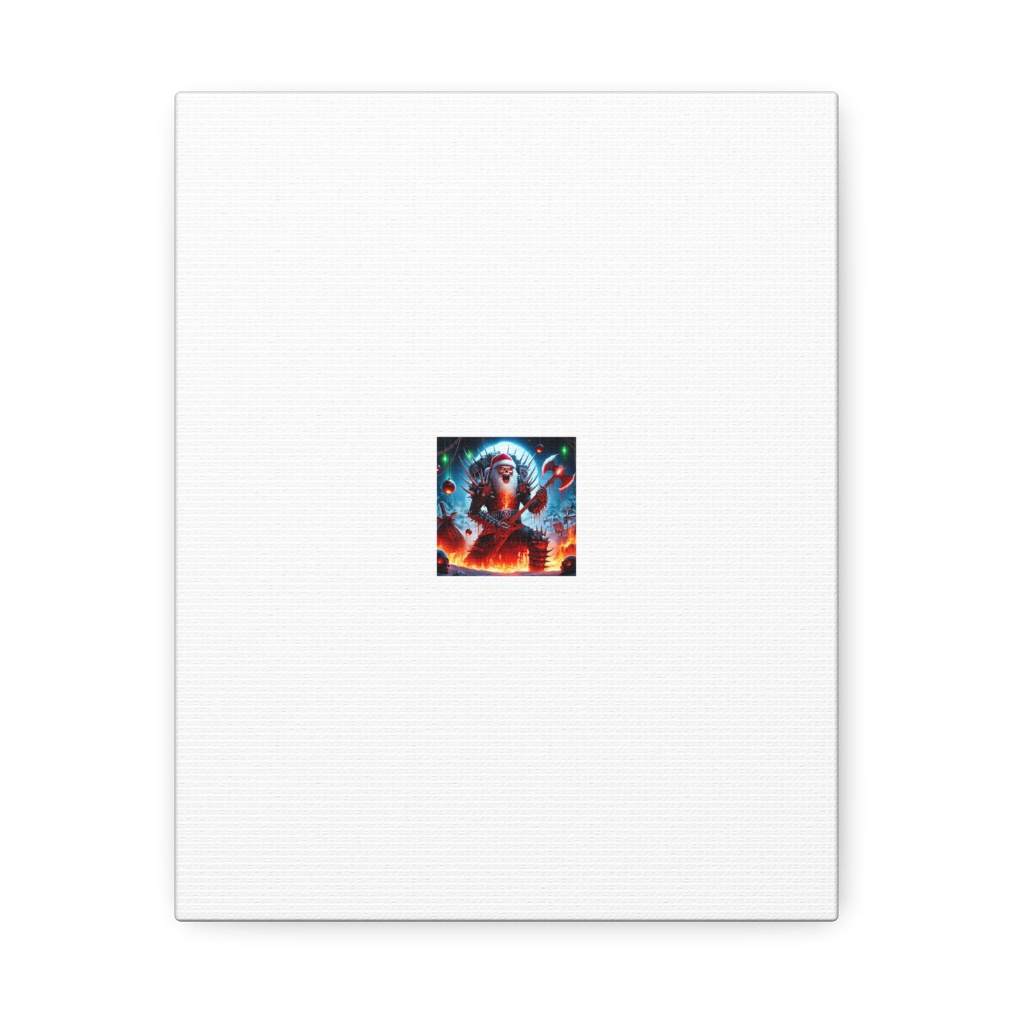 Heavy Metal Santa Holiday Concert Dark Holiday Canvas Art