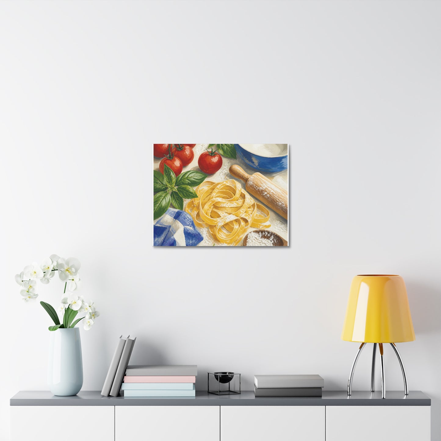 Fresh Pasta Making Kitchen Art Canvas Art