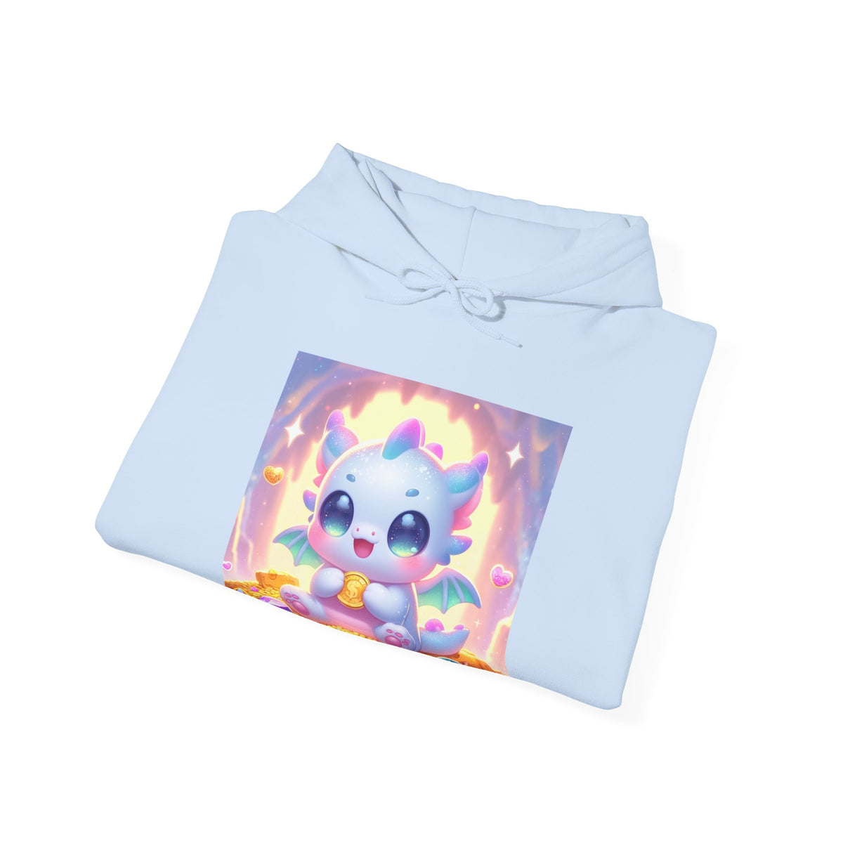 Pastel Treasure Dragon Kawaii Fantasy Hoodie