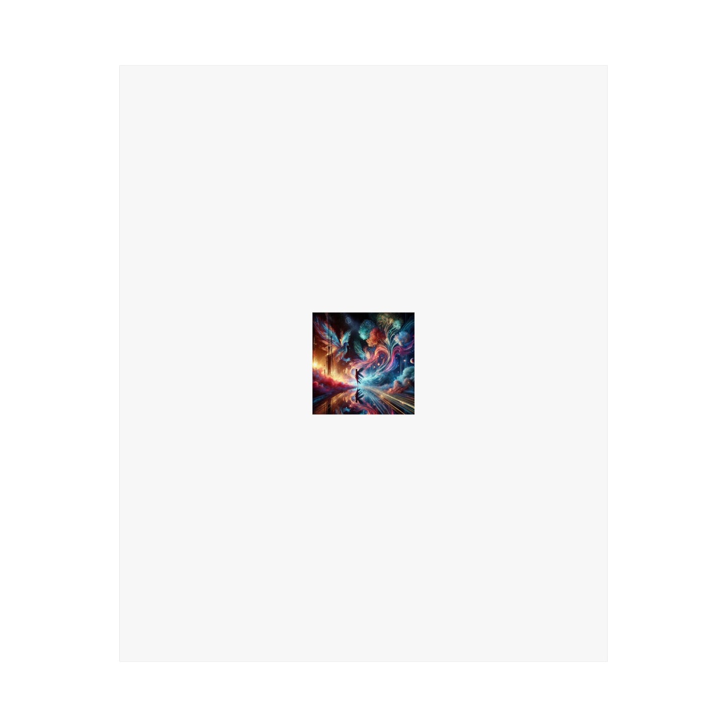 Cosmic Aurora Dancer Dreamscape Celestial Dance Poster