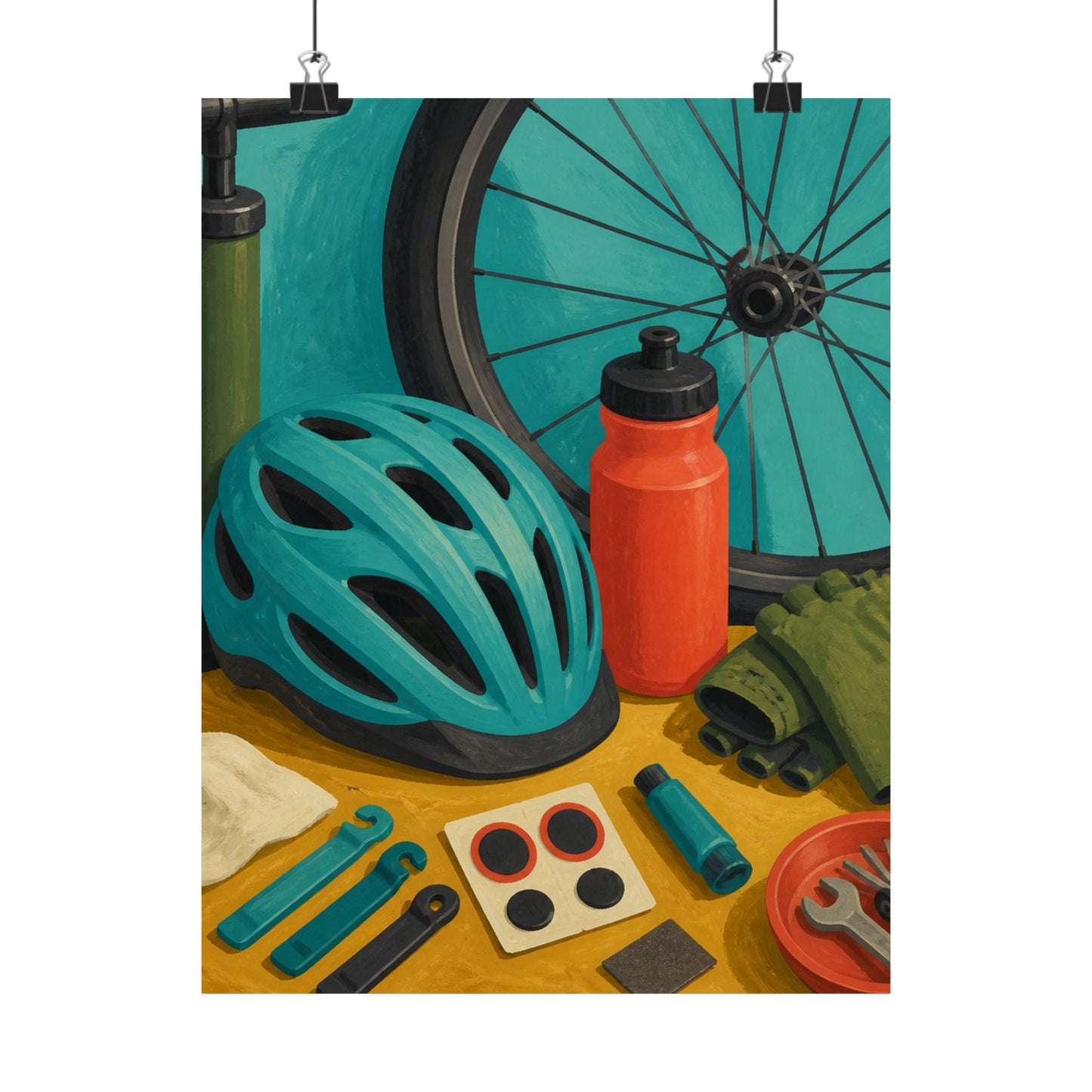 Everyday Bicycle Workshop Art Poster