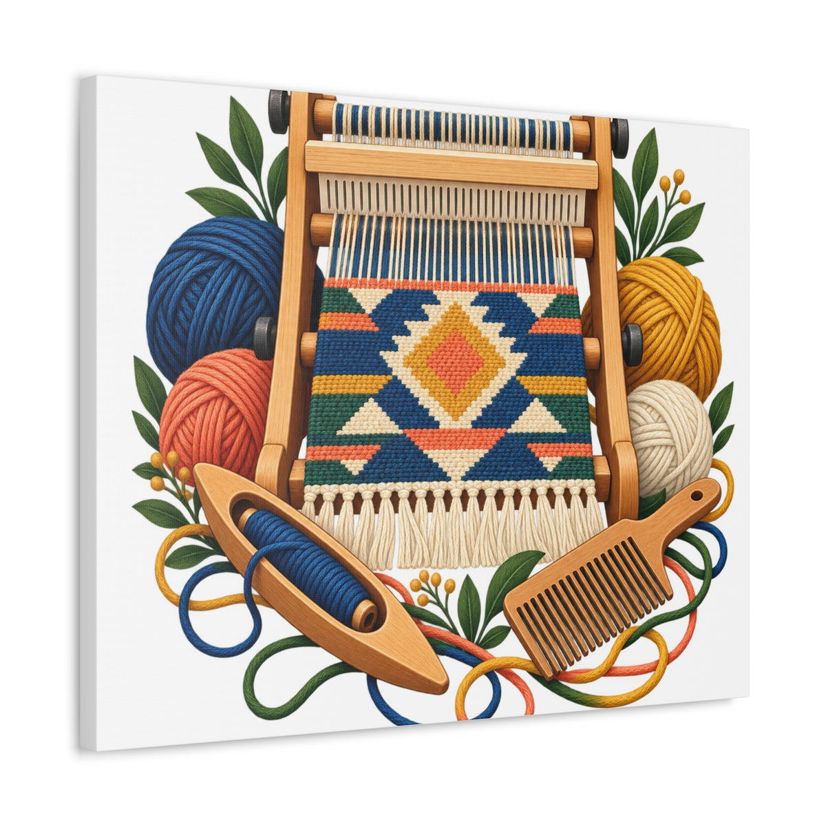 Geometric Hand Weaving Workshop Canvas