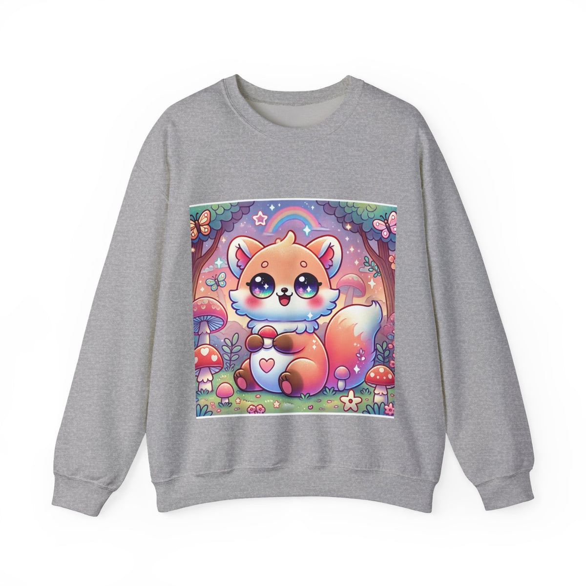 Pastel Woodland Fox Mushroom Kawaii Sweatshirt