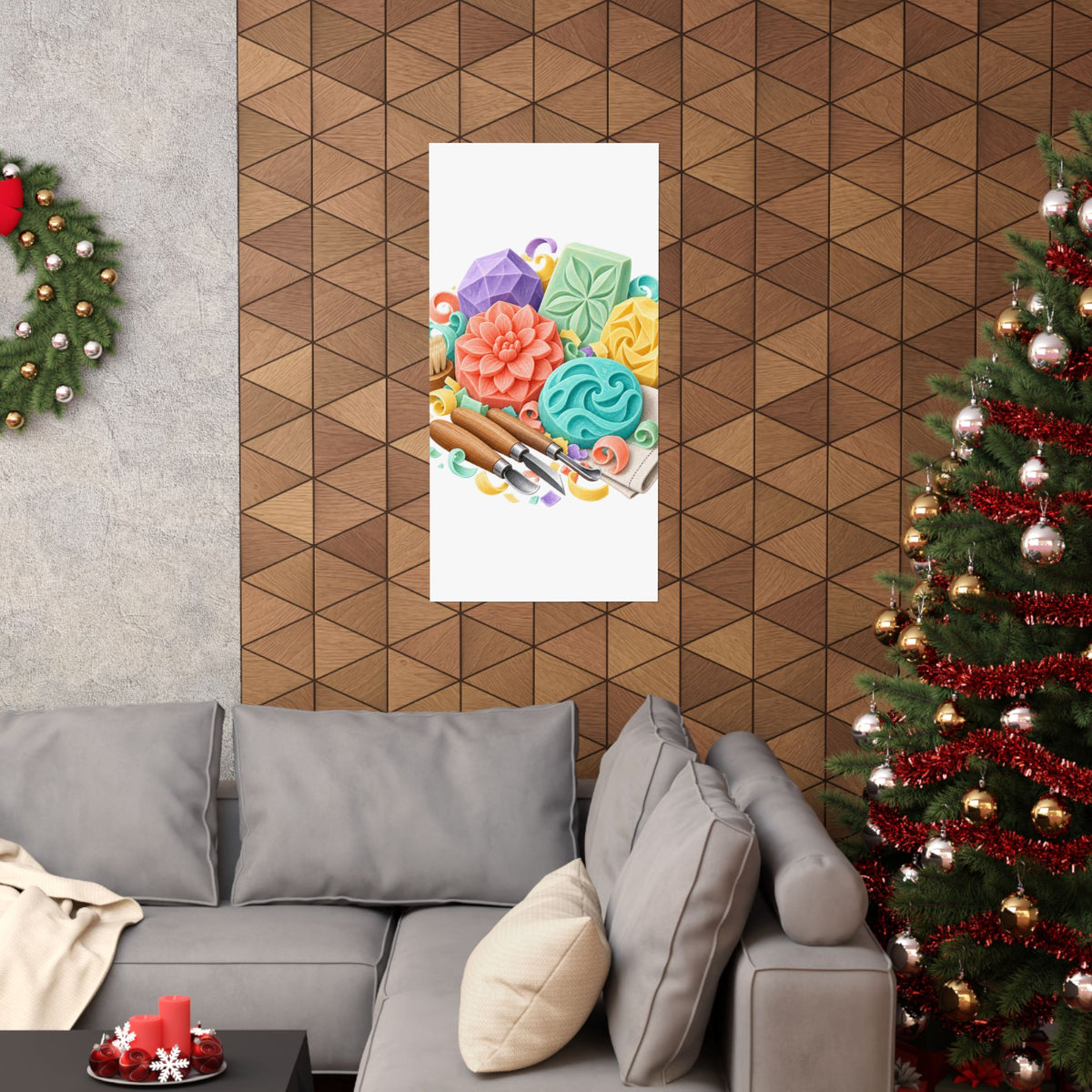 Colorful Soap Carving Workshop Poster