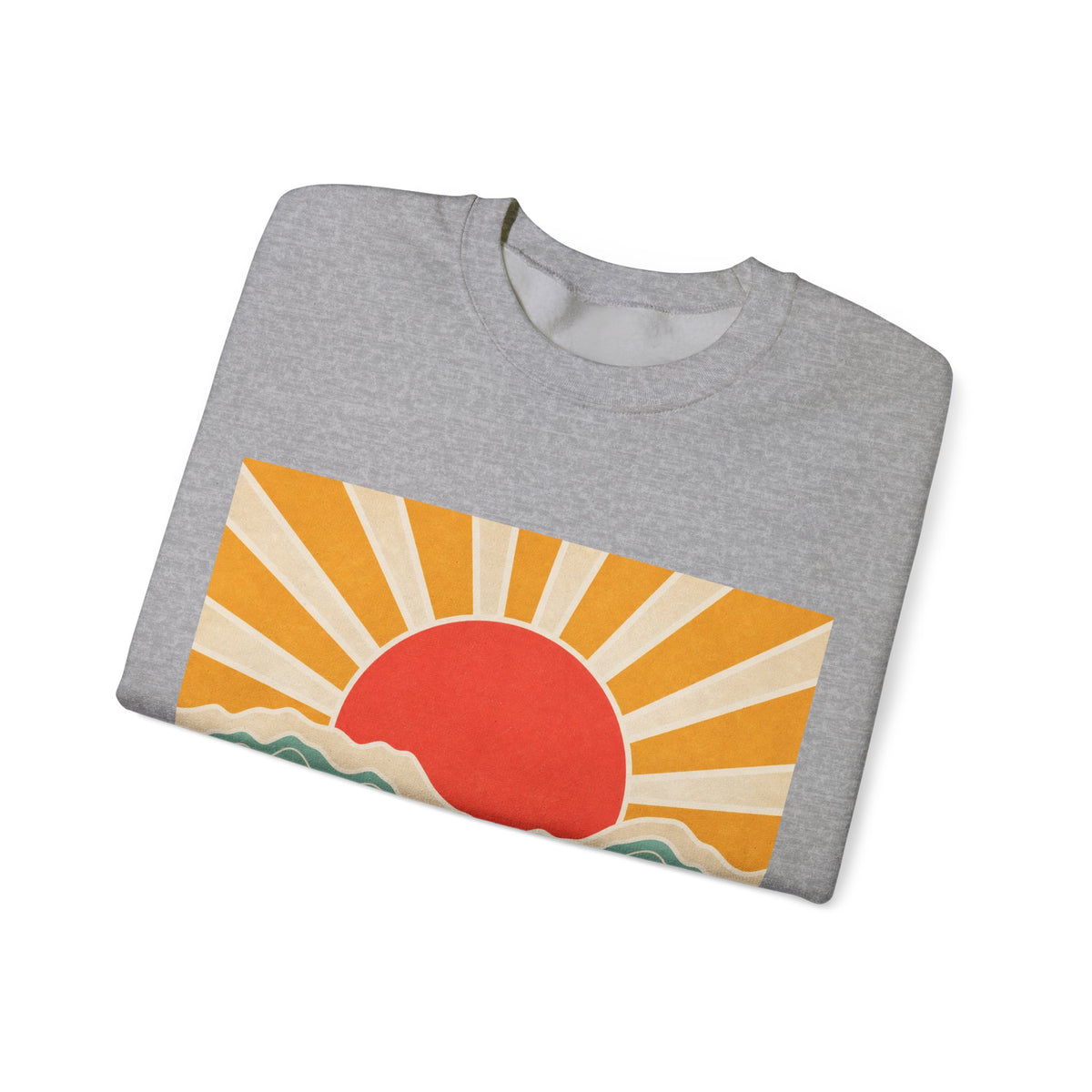 Topographic Sunrise Modern Outdoor Art Sweatshirt