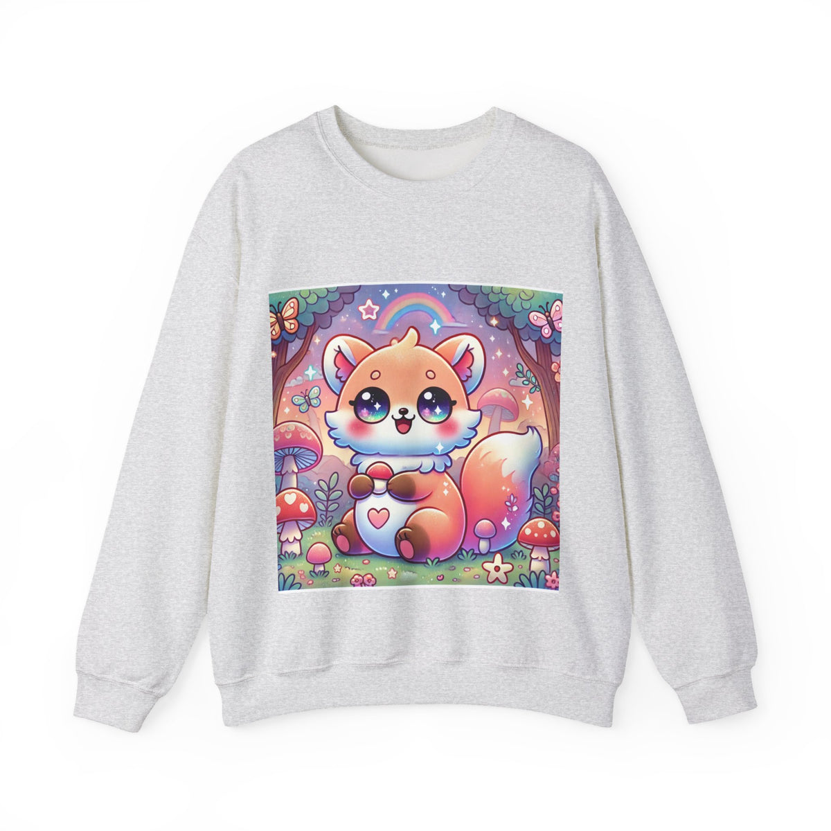 Pastel Woodland Fox Mushroom Kawaii Sweatshirt
