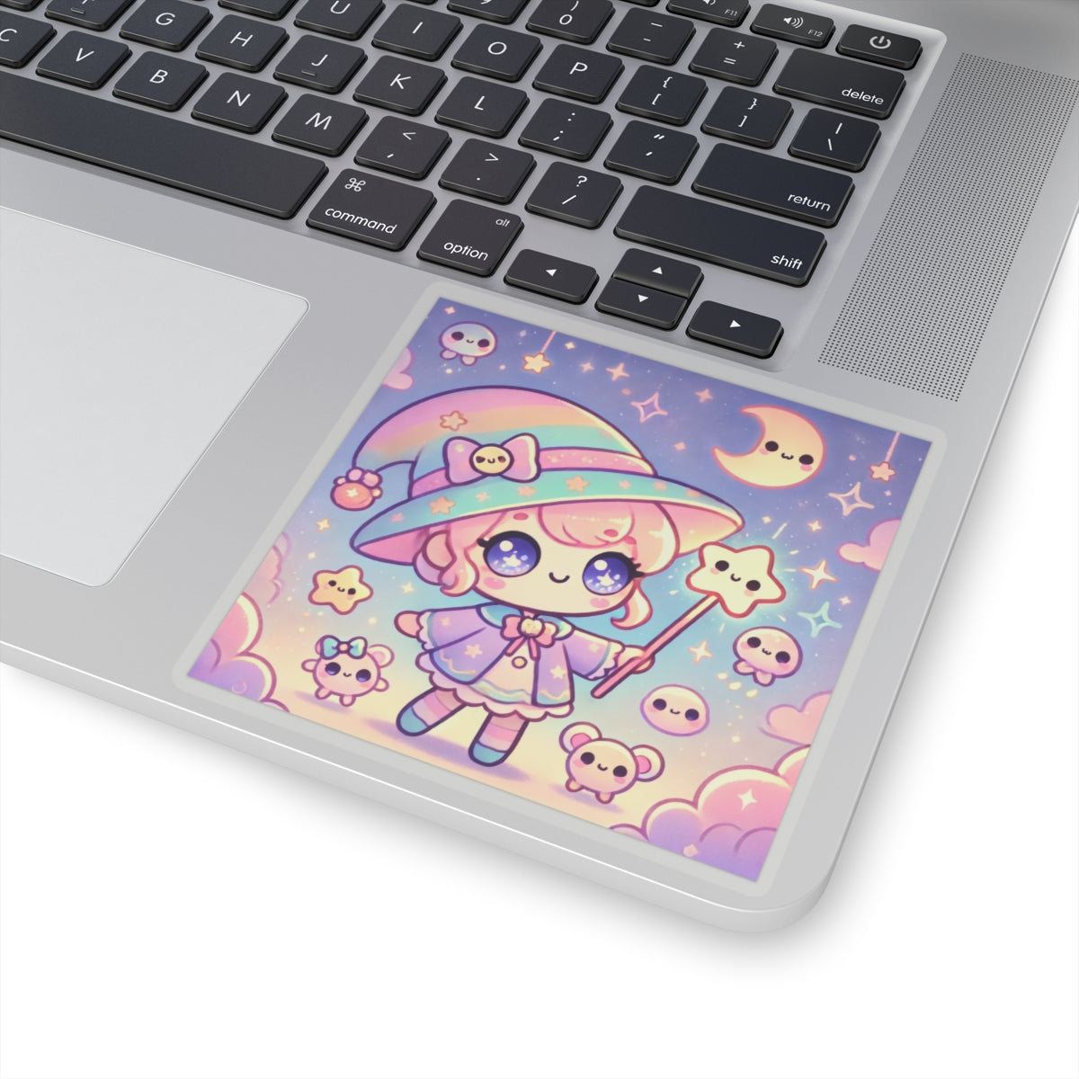 Kawaii Moon Wand Pastel Fantasy Art Sticker
