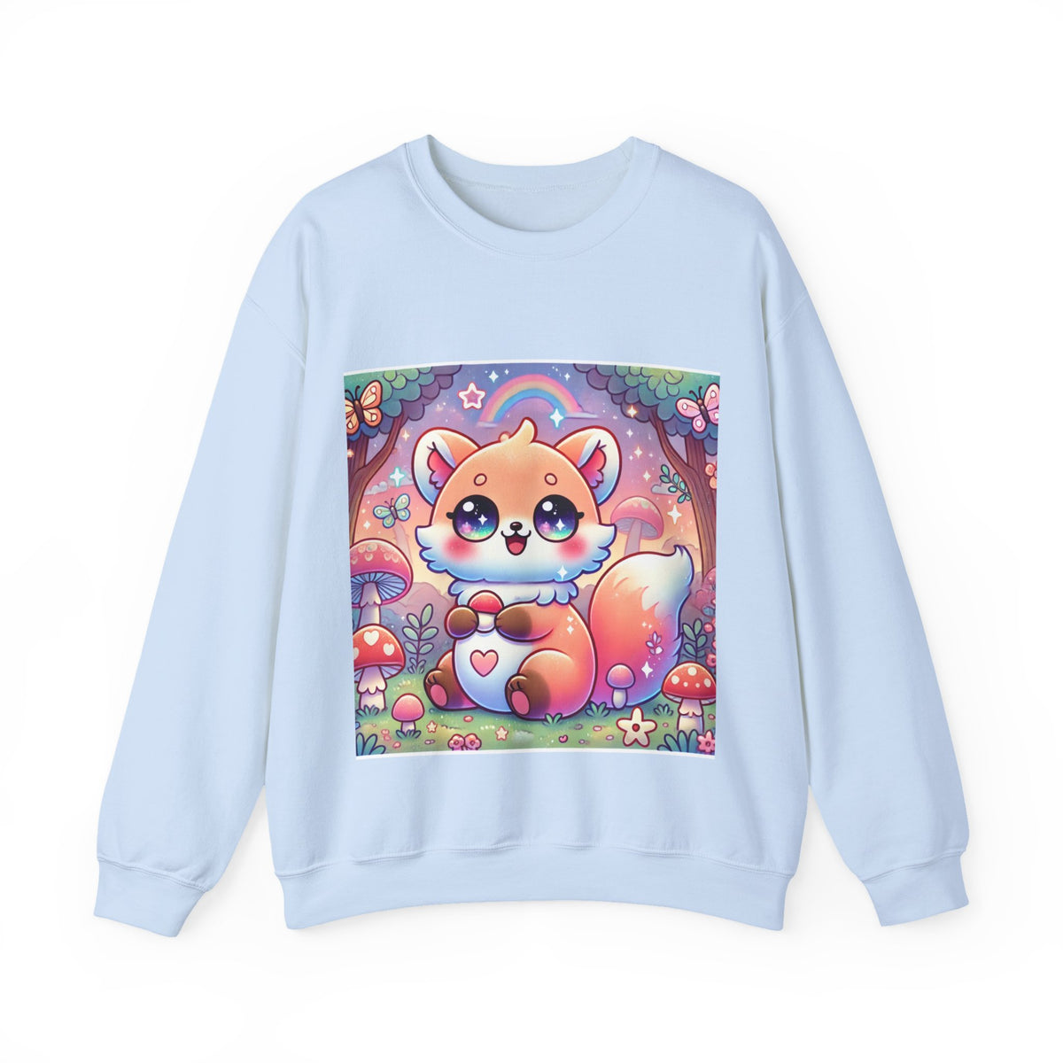 Pastel Woodland Fox Mushroom Kawaii Sweatshirt