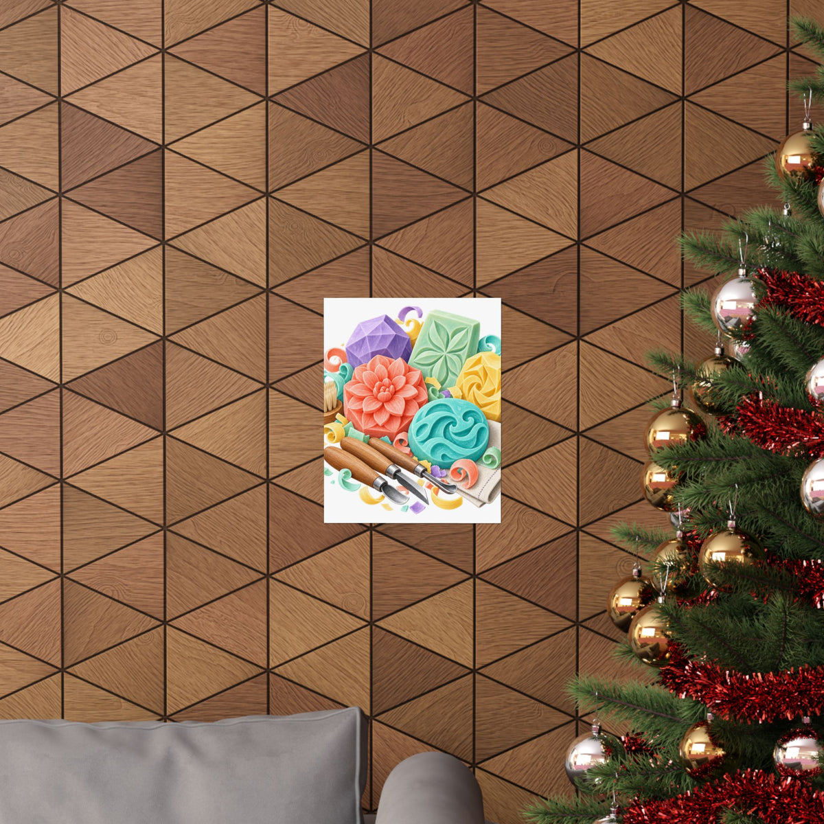 Colorful Soap Carving Workshop Poster