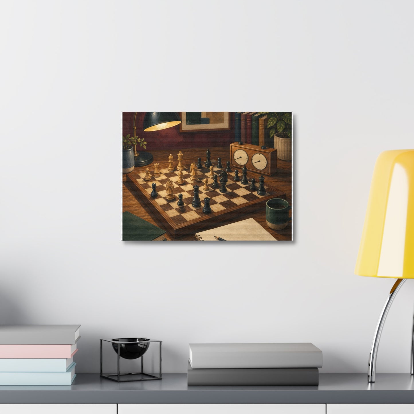 Cozy Chess Strategy Game Hobby Canvas Art