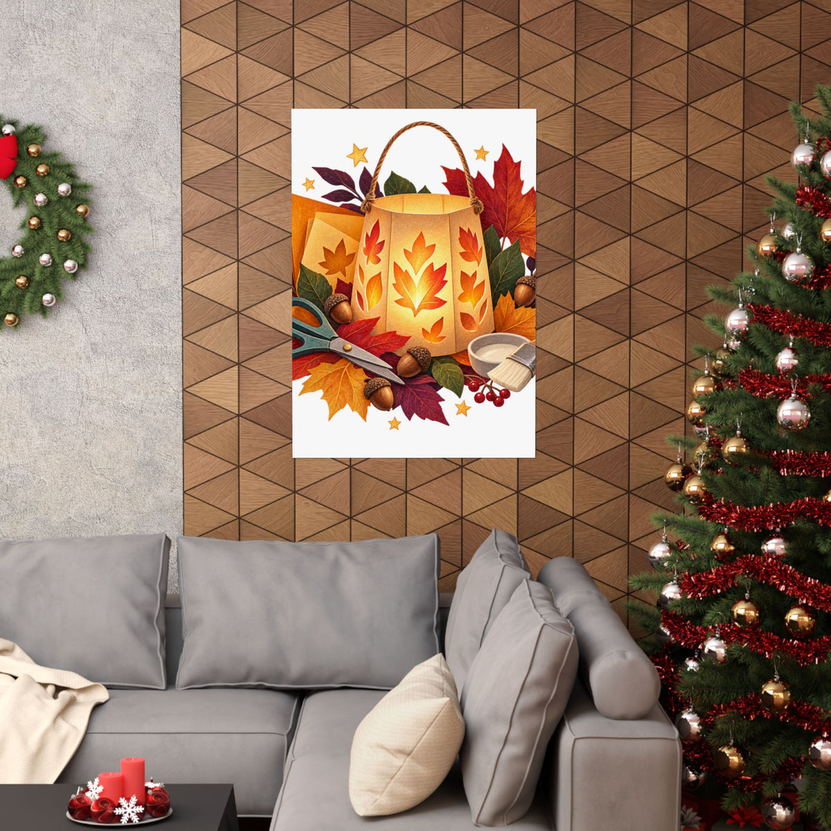 Autumn Lantern Making Workshop Poster
