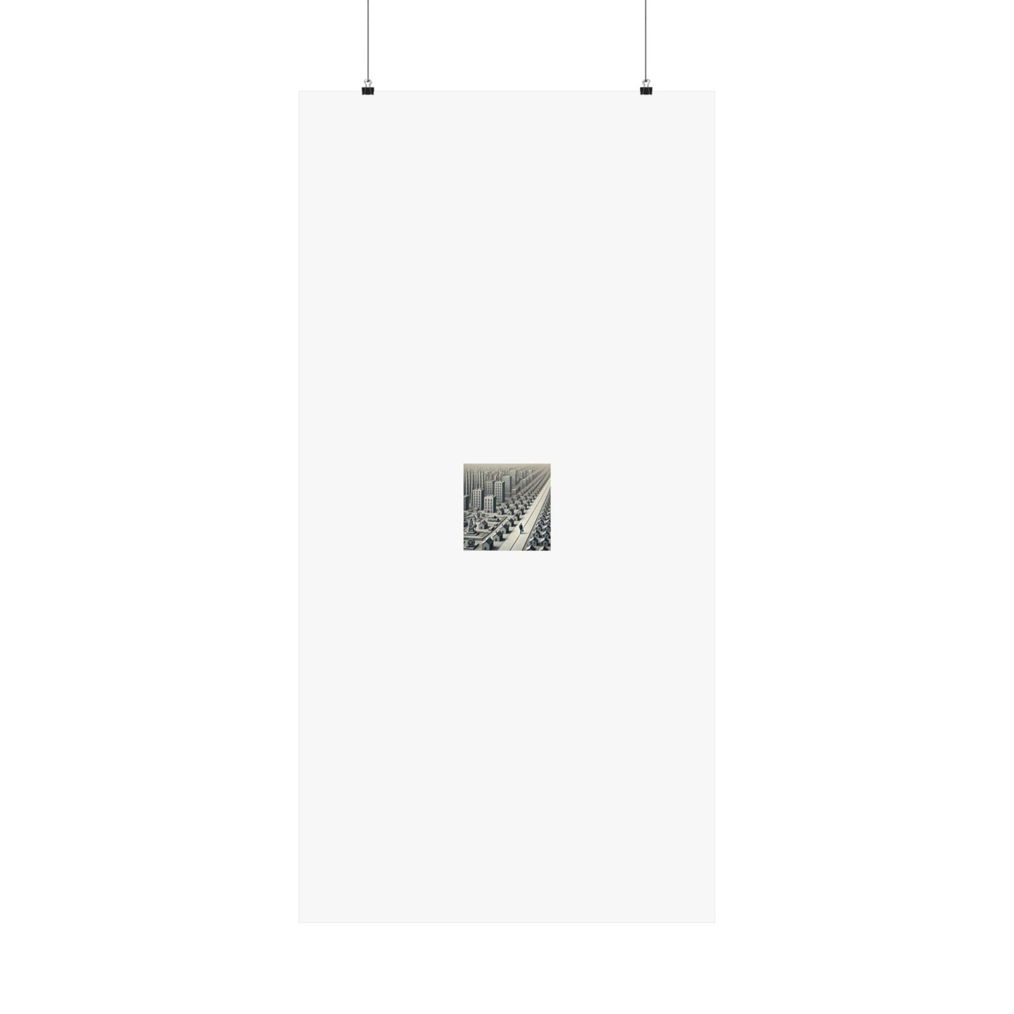 Monochrome Urban Factory Cityscape Poster Industrial Wall Art Gift