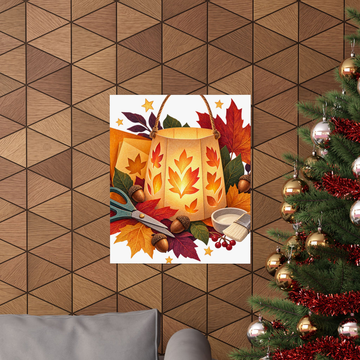 Autumn Lantern Making Workshop Poster