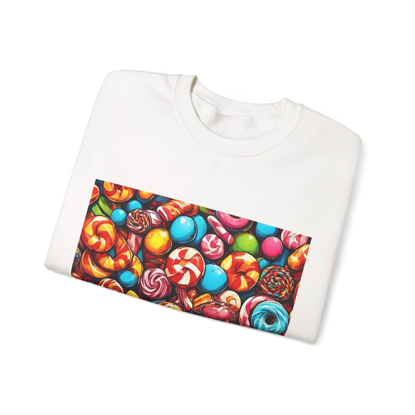 Colorful Candy and Lollipop Pattern Sweatshirt