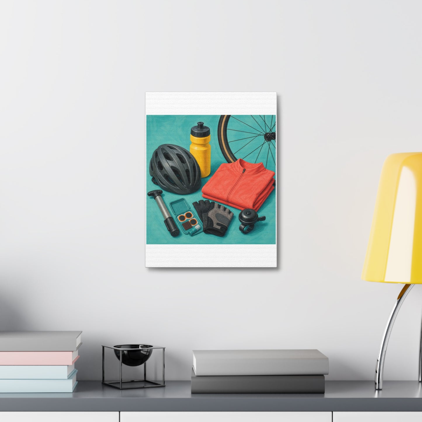 Colorful Cycling Gear Hobby Canvas Art