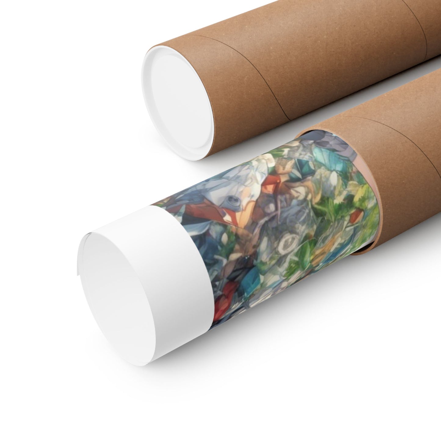 Green Recycling Alley Anime Girl Urban Green Poster