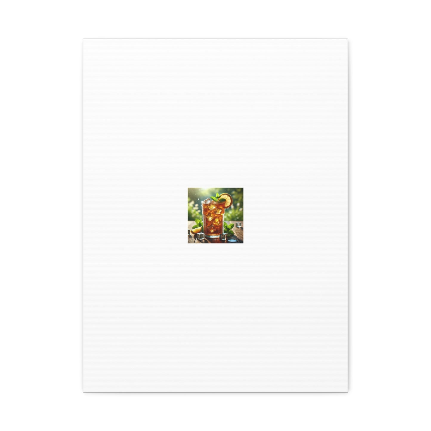 Sunlit Iced Tea Lemon Mint Kitchen Drink Canvas Wall Art