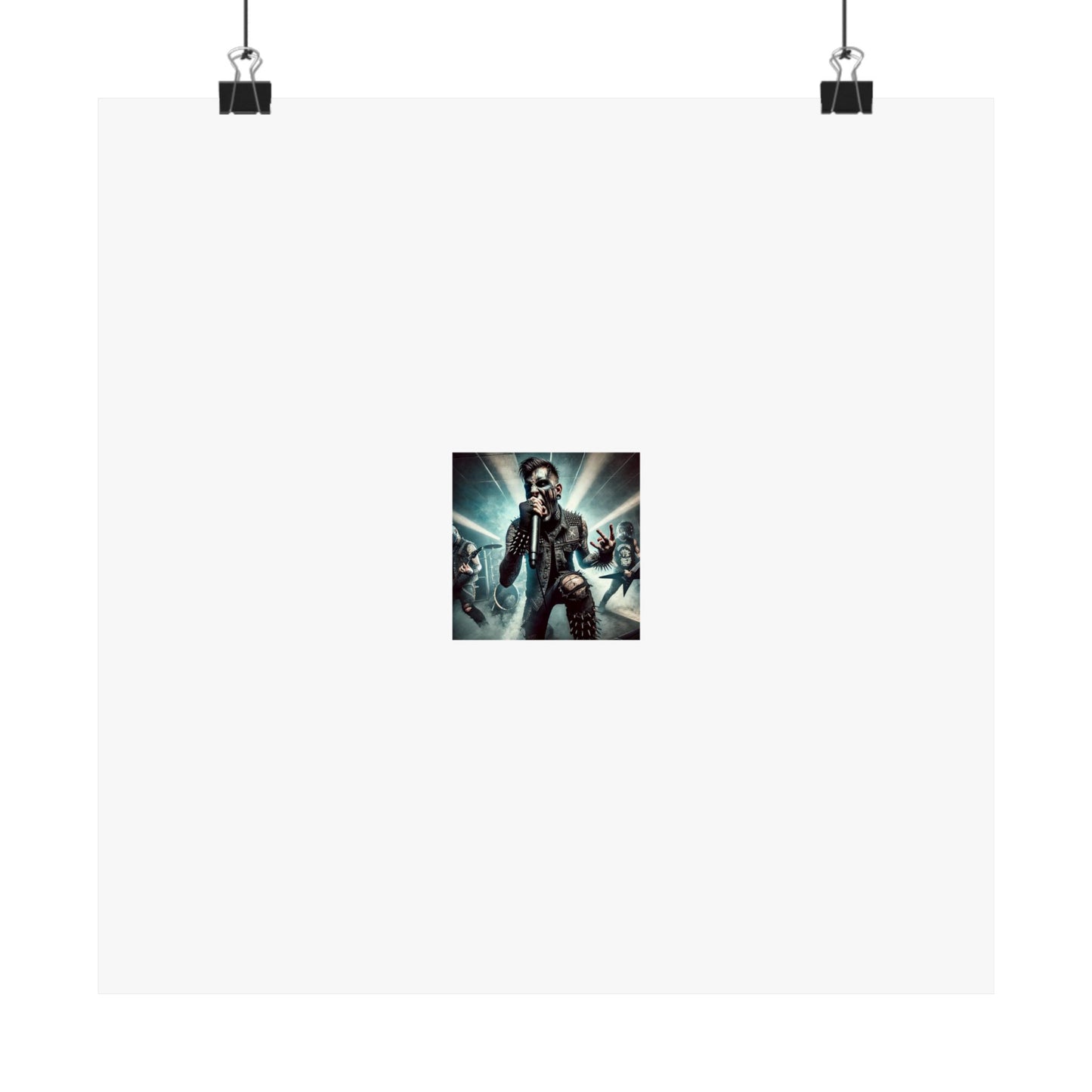 Punk Rock Vocalist Stage Energy Music Room Poster