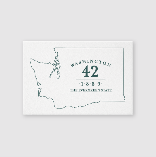 The Evergreen State Washington 42 Postcard