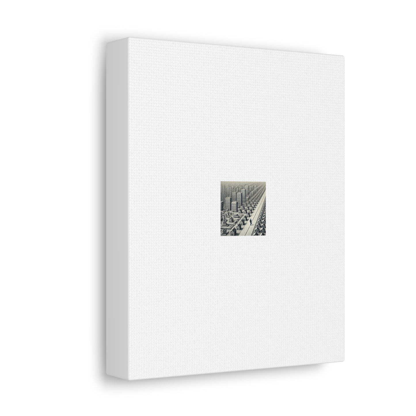 Monochrome Urban Factory Cityscape Canvas Industrial Wall Art Gift