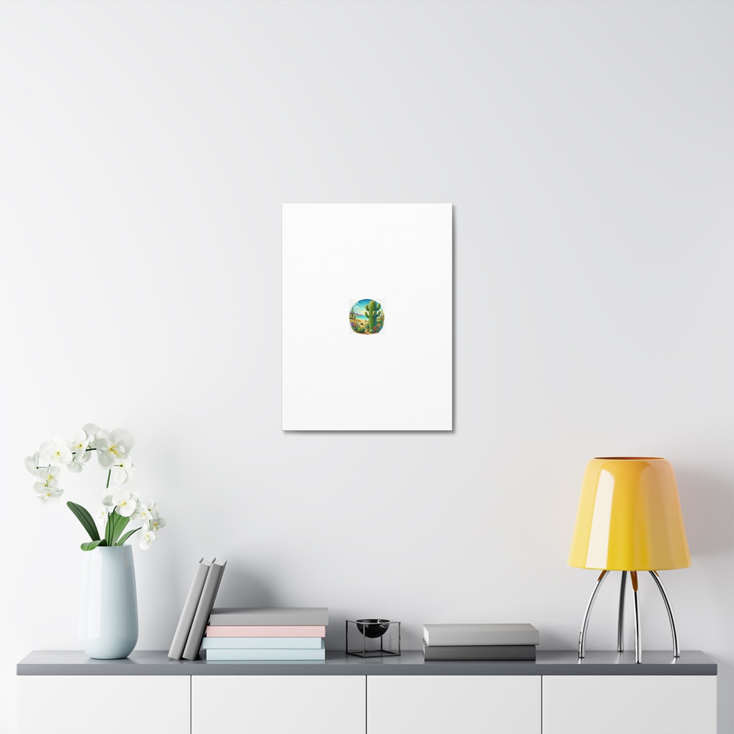 Desert Cactus Bloom Garden Canvas Botanical Desert Wall Art Gift