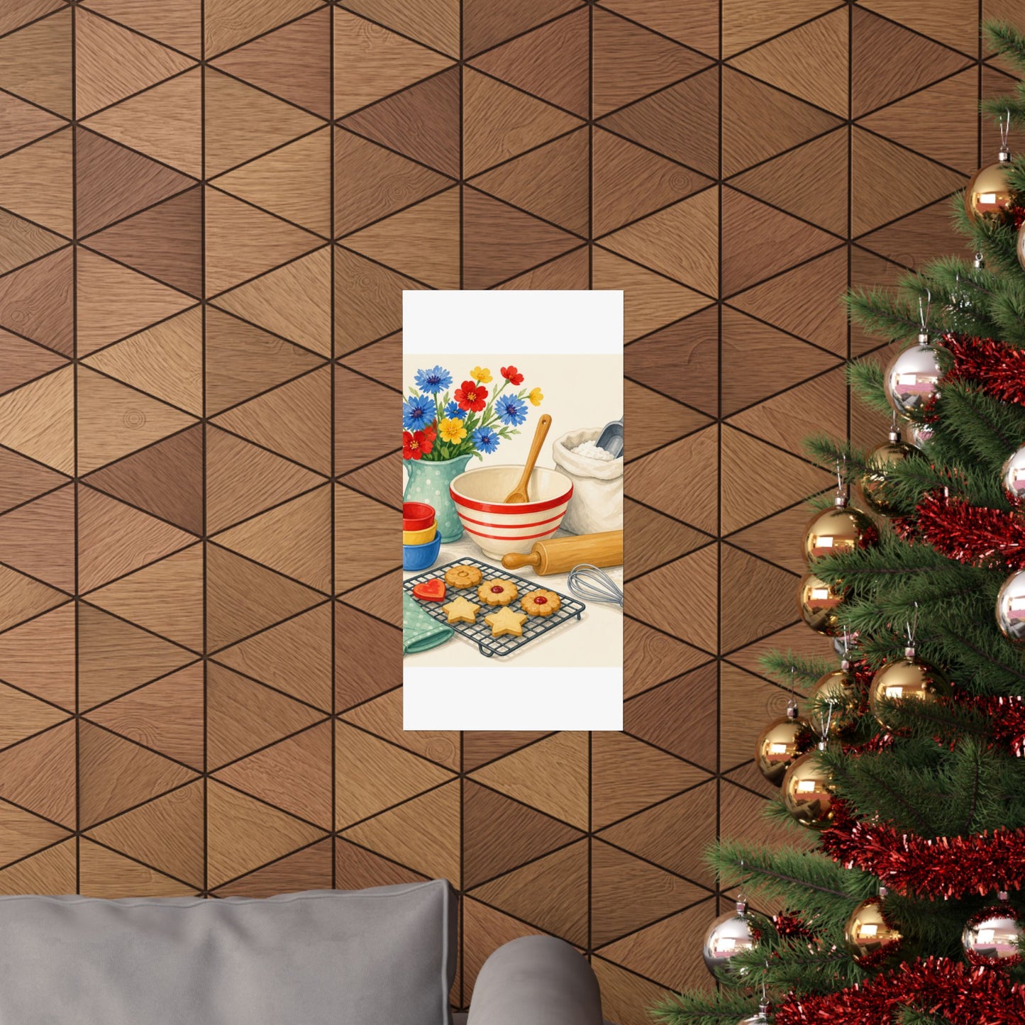 Cheerful Home Baking Hobby Poster