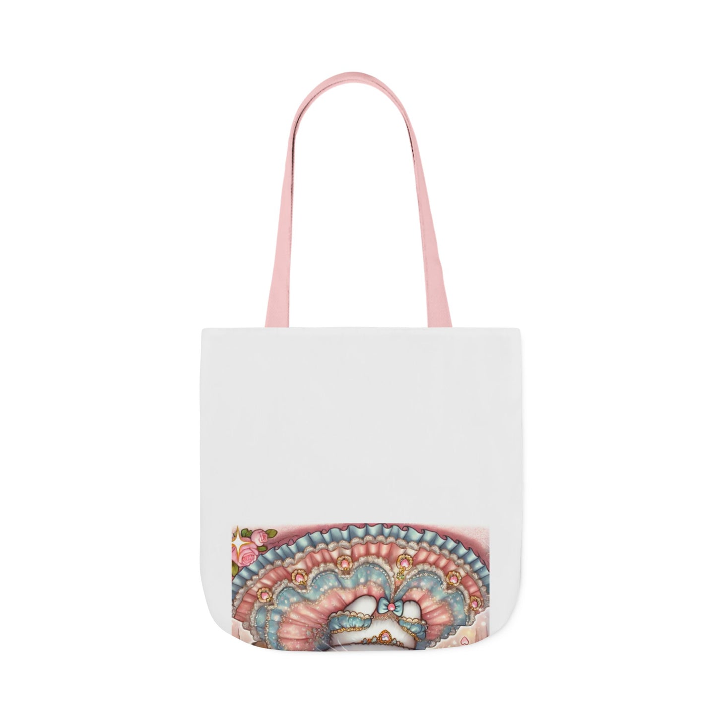Pastel Princess Calico Cat Fantasy Canvas Tote Bag