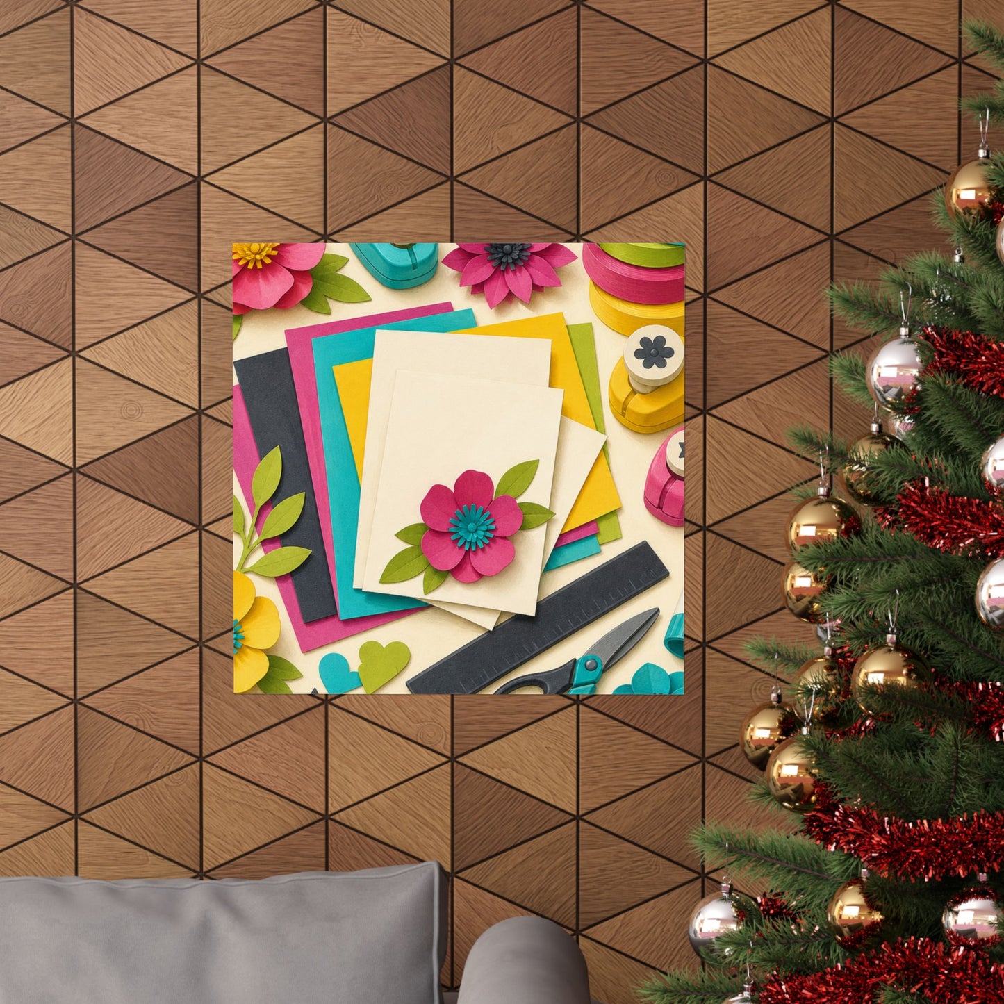 Bright Paper Crafting Hobby Poster