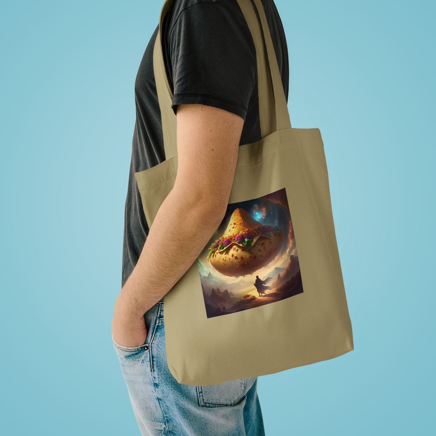 Cosmic Taco Planetoid Surreal Food Fantasy Art Tote Bag