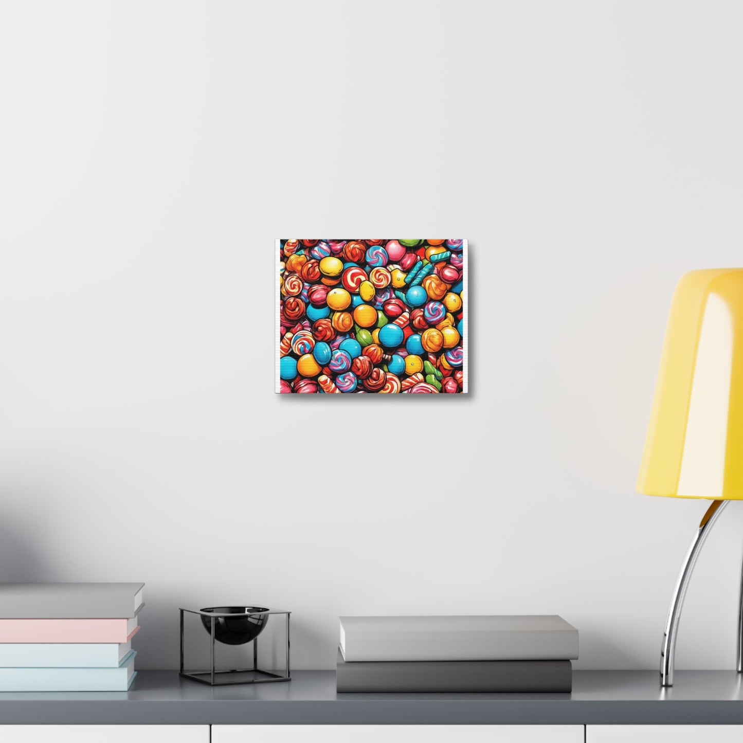 Colorful Candy Pattern Sweets Gift Art Canvas