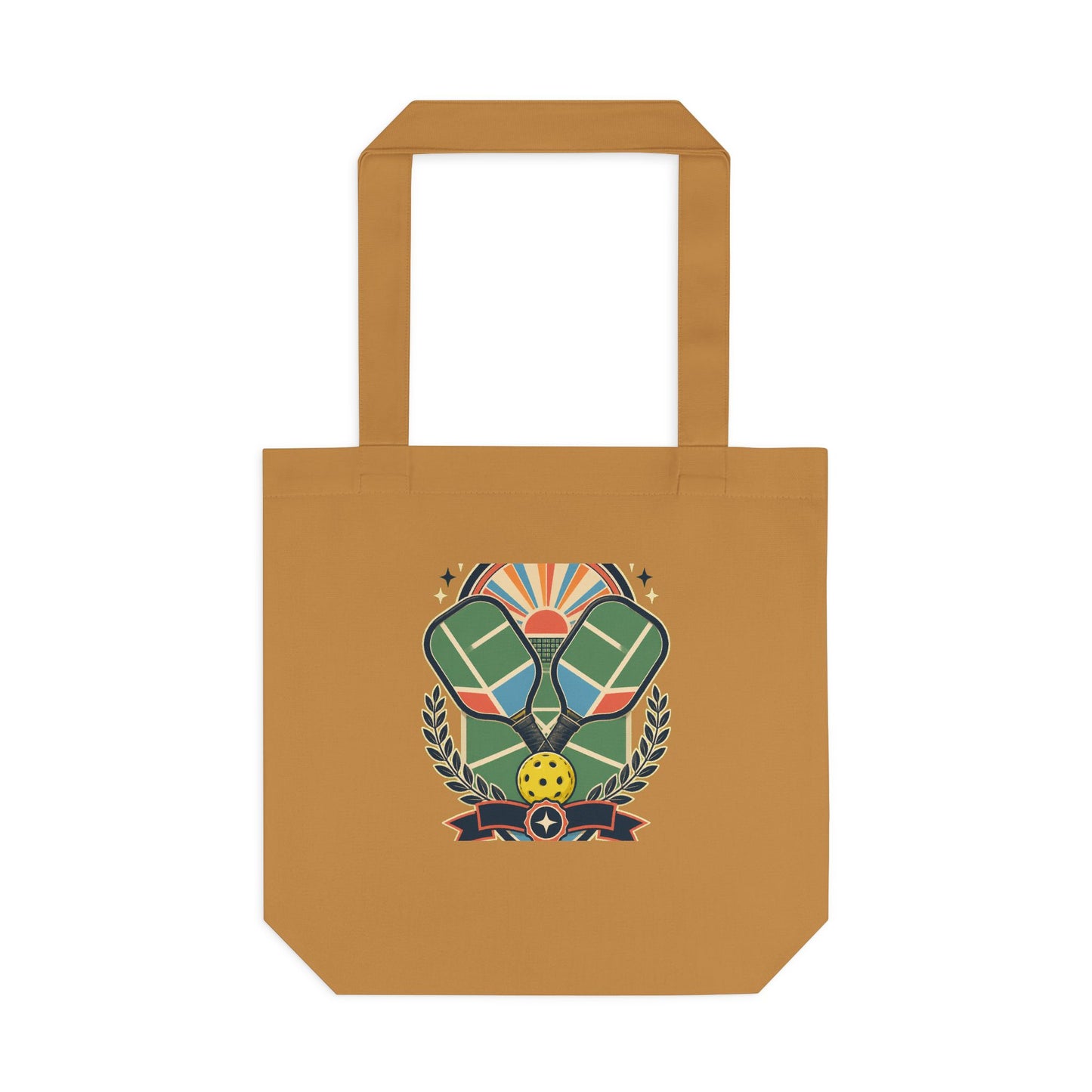 Retro Pickleball Court Club Sport Tote Bag