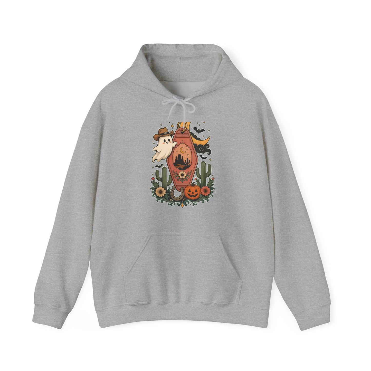 Haunted Desert Keytag Ghost Halloween Hoodie