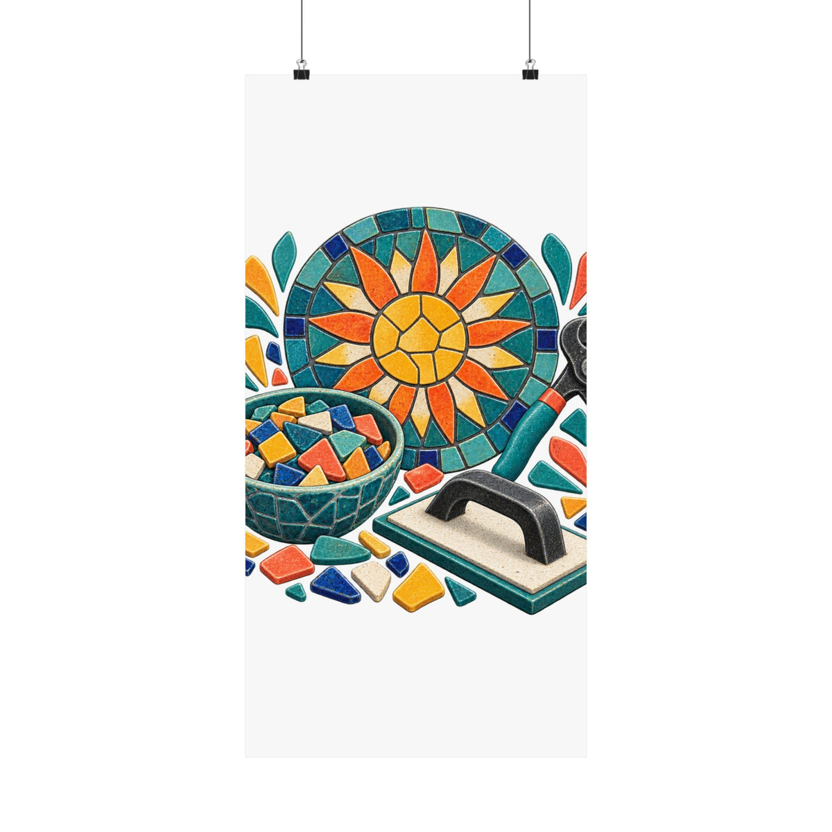 Sunburst Mosaic Making Workshop Poster