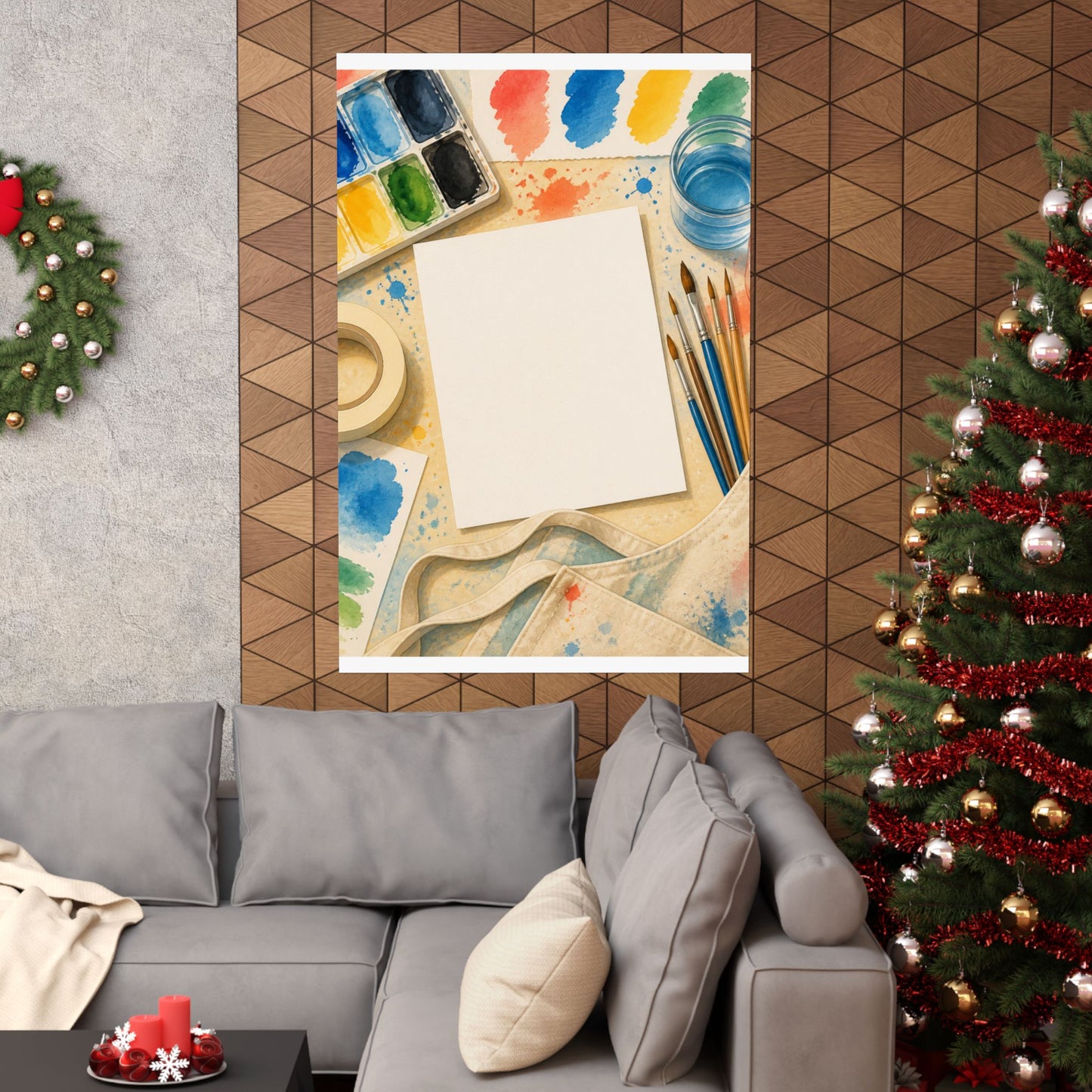 Bright Watercolor Painting Hobby Art Poster