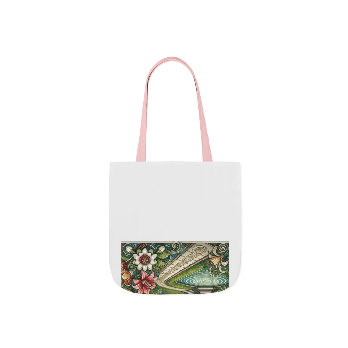 Botanical Gazebo Garden Art Nouveau Canvas Tote Bag